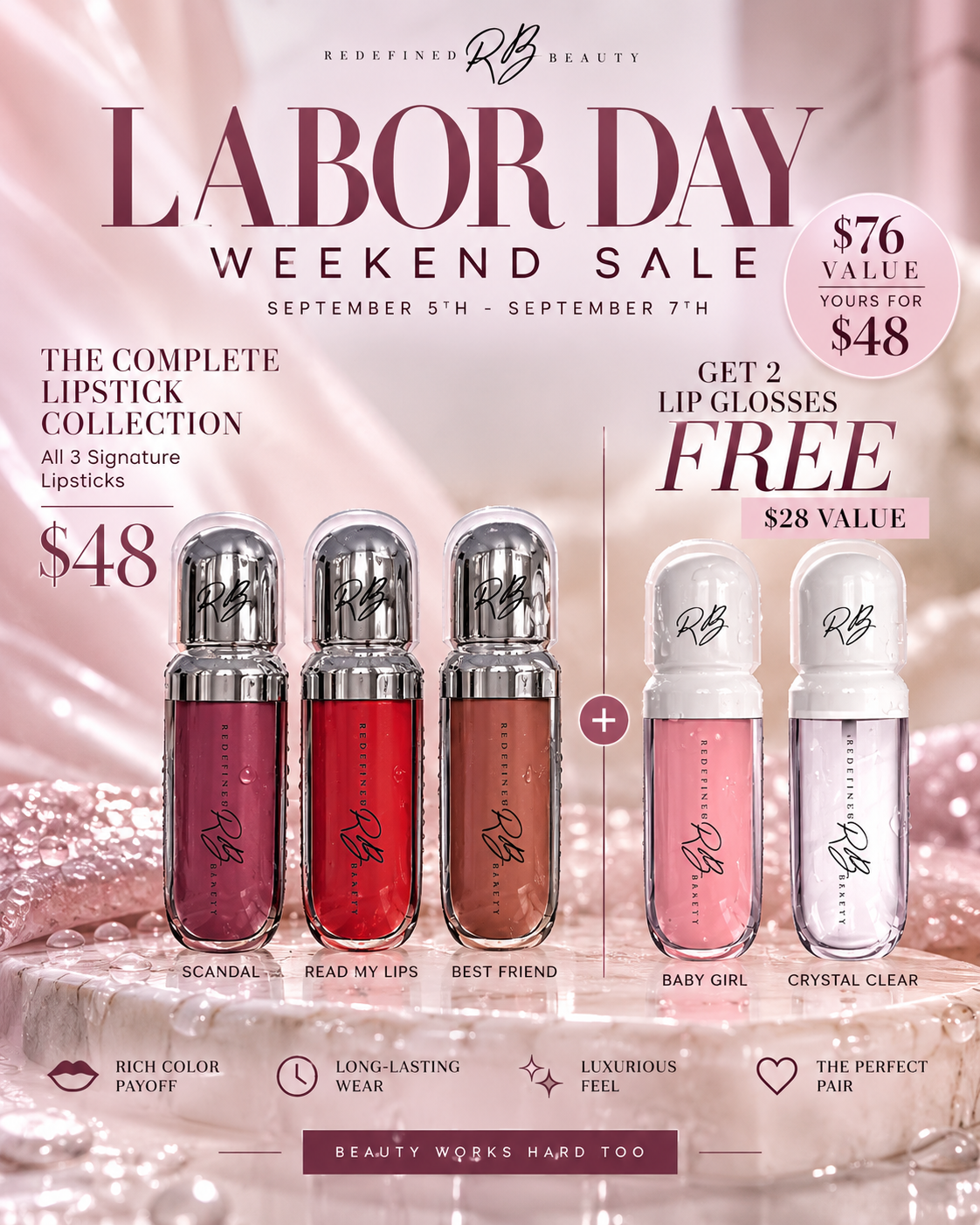 Labor Day 5-Piece Lip Collection
